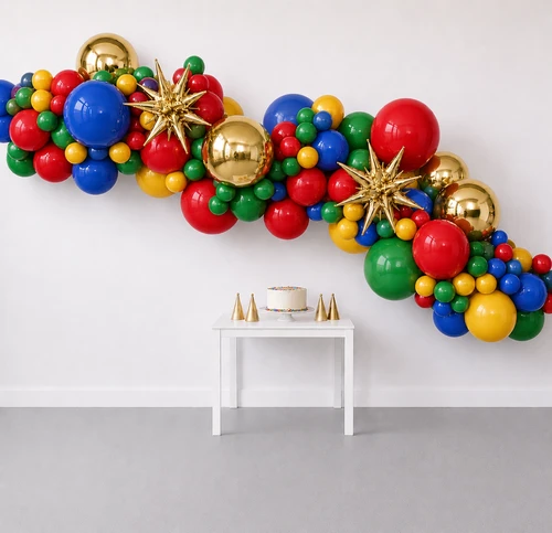 16' Balloon Garland Primary Colors