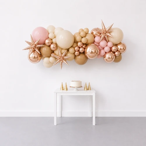 5' Balloon Garland Neutral Blush