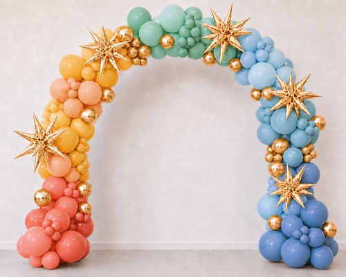 Arch Organic Boho Rainbow