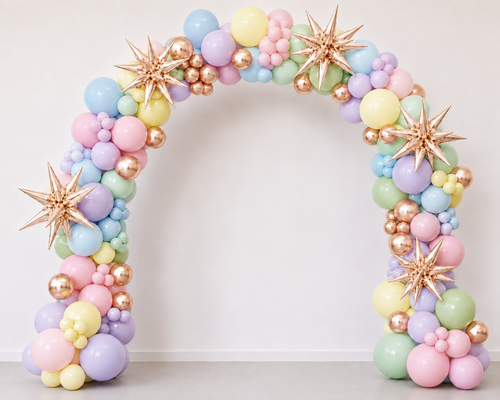 Arch Organic Pastel Rainbow