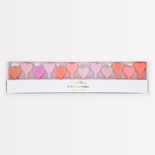 Meri Meri Pink Heart-Shaped Candle