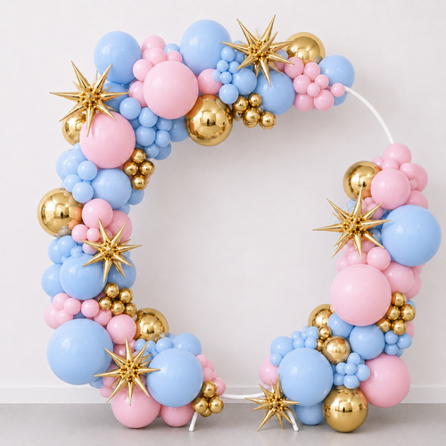 Balloon Hoop Partial Gender Reveal