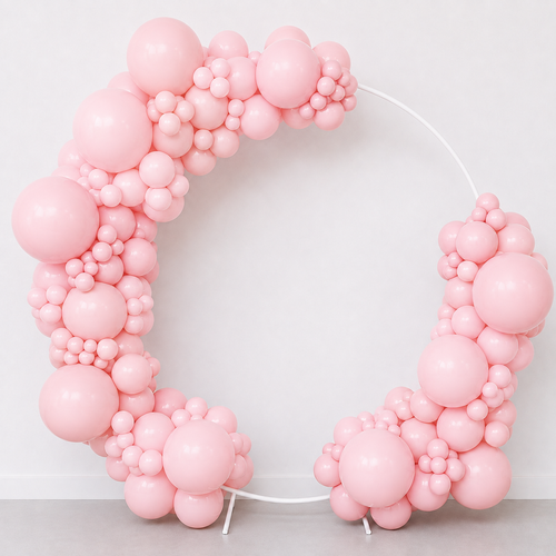 Balloon Hoop Partial Light Pink