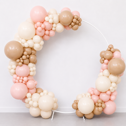 Balloon Hoop Partial Neutral Blush