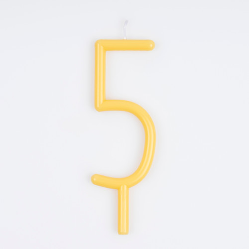 Meri Meri Slim Number 5 Birthday Candle
