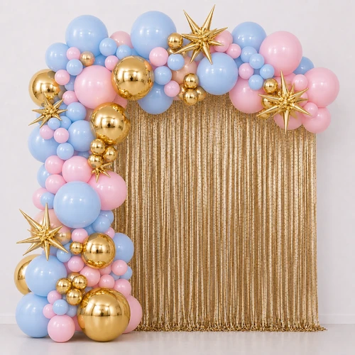 Fringe Curtain Backdrop Gender Reveal
