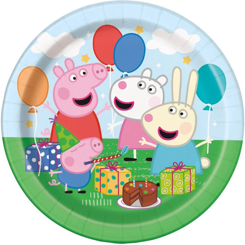Peppa Pig 7" Dessert Plates, 8 Count