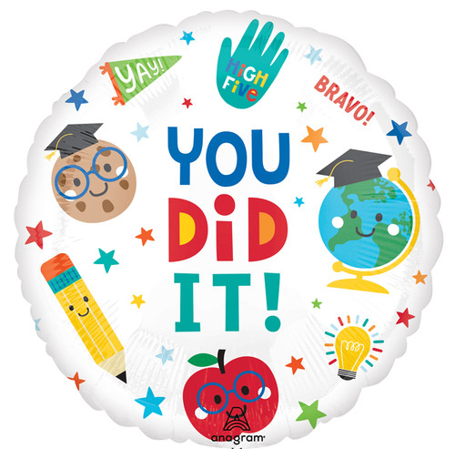 Congrats Graduate' Celebration 18" Mylar Balloon Helium Filled