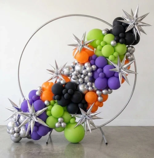 Balloon Hoop Backdrop Diagonal Halloween