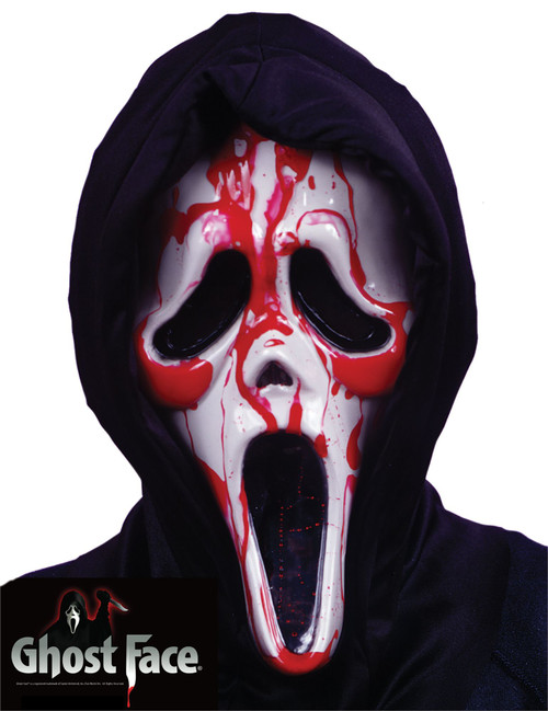 Bleeding Ghost Face Costume Mask