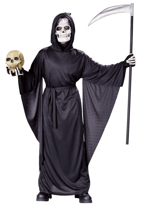 Fancy Grim Reaper Child Costume Robe - Medium