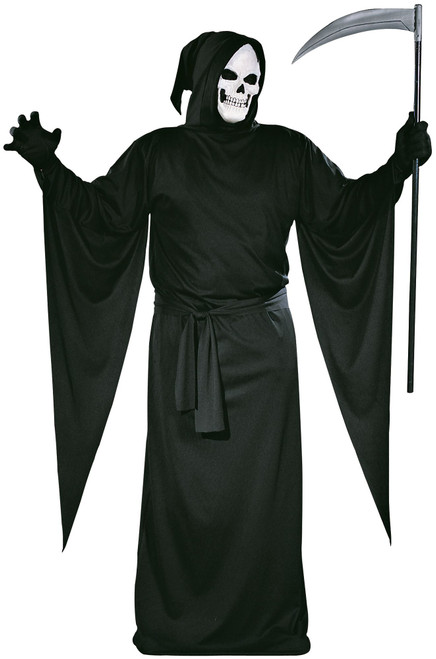 Adult Grim Reaper Hooded Robe Costume