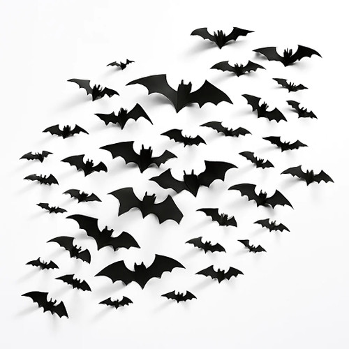 Halloween Bat Cutouts - 50 Count