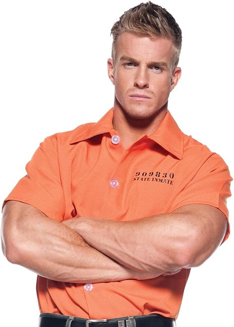 Prisoner Costume Shirt - Adult One Size