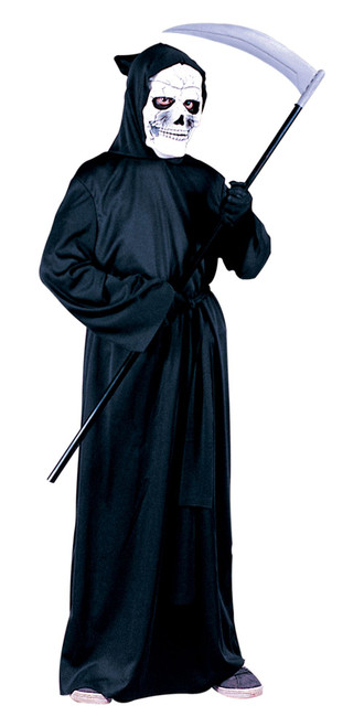 Child Black Hooded Costume Robe - One Size