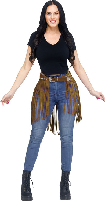Brown Festival Cowgirl Costume Belt