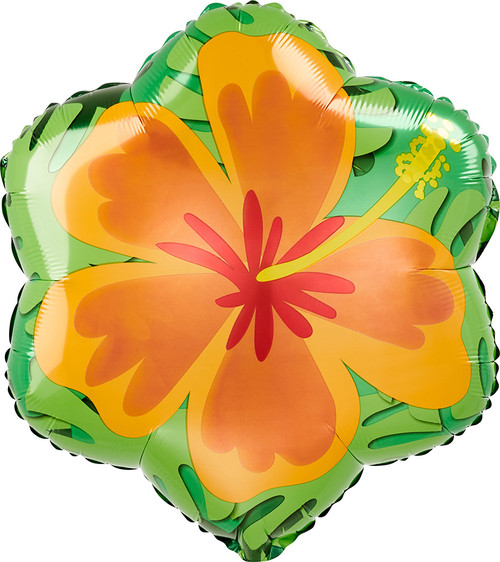 Mayflower Tropical Hibiscus Decorations in Purple and Orange