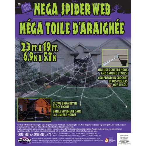 Mega Halloween Yard Spider Web