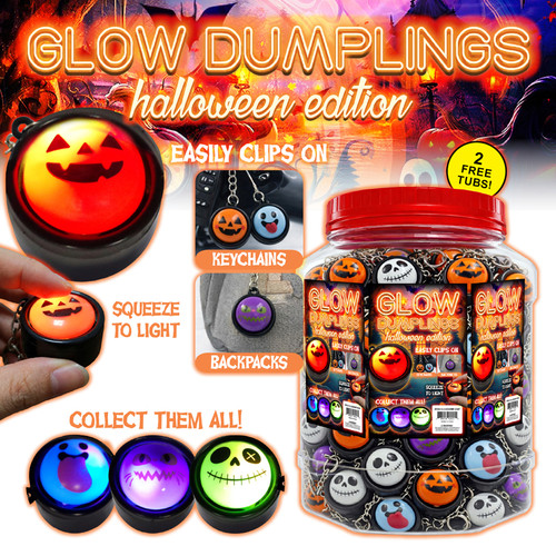 Glow-in-the-Dark Halloween Dumpling Keychain