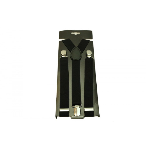 Black Costume Suspenders - Adult