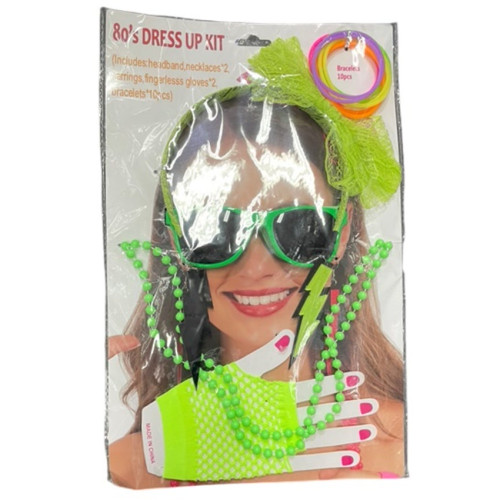 1980s Retro Costume Accessory Kit
