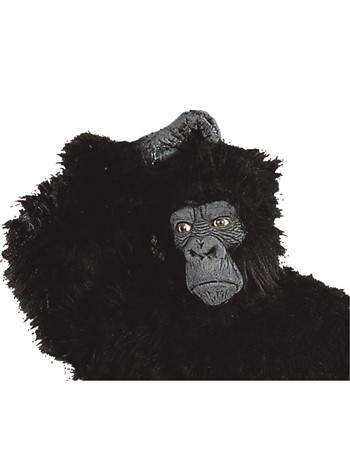 Black Gorilla Costume Mask - Adult