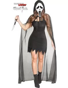 Women's Scream Ghost Face 30th Anniversary Glam Shimmer Costume
