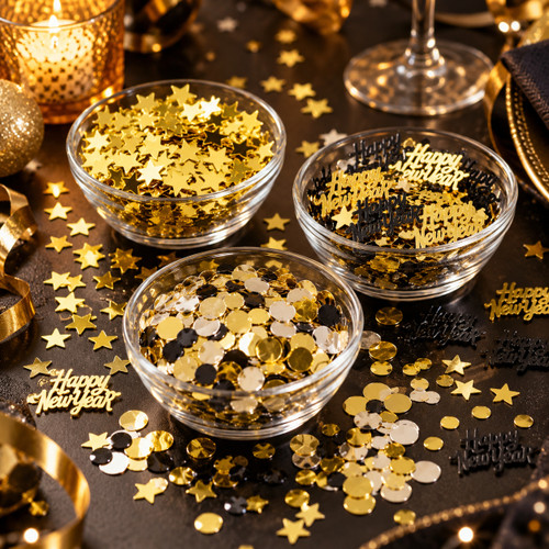 New Year Confetti, 25 g, 3 Assorted Styles