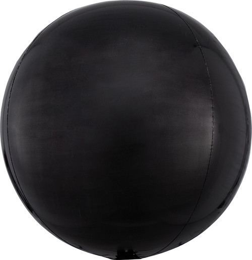 Black 16" Orbz Balloon Helium Filled