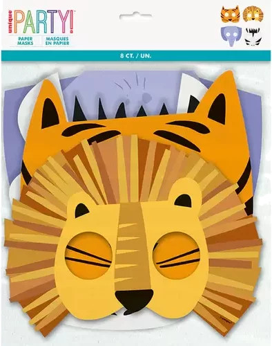 Masks Paper Animal Safari