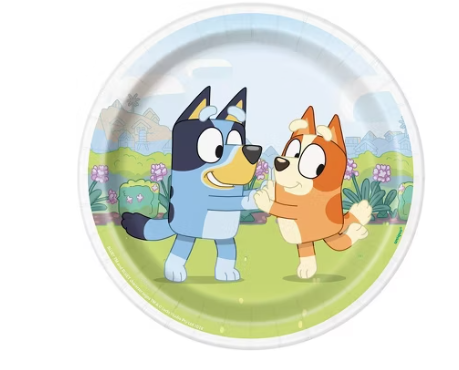 Bluey 7" Dessert Plates, 8 Count