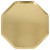 Meri Meri Gold Octagonal Dinner Plates - 10.25 in., 8 Count