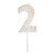 Meri Meri White Glitter Decorative Candles - Set of 2