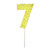 Meri Meri Yellow Glitter Number 7 Candle
