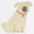 Meri Meri Pug Shaped Paper Plates - 9 in., 8 Count