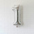 34" Silver Mylar Number Balloon