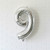 34" Silver Mylar Number Balloon