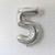 34" Silver Mylar Number Balloon