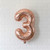 34" Rose Gold Mylar Number Balloon