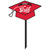 Lawn Sign Grad Red