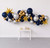 12' Balloon Garland Navy, Gold and Silver