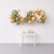 5' Balloon Garland Sage, Gold and White