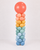 8' Balloon Column Classic Boho Rainbow