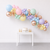 8' Balloon Garland Pastel Rainbow