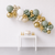 8' Balloon Garland Sage, Gold and White