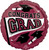 Maroon Graduation 18" Mylar Balloon Helium Filled