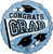 Light Blue Graduation 18" Mylar Balloon Helium Filled