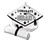 White Grad Cap and Diploma 25" Mylar Balloon Helium Filled