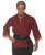 Black & Red Striped Pirate Shirt - Adult One Size