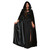 Black-Lined Velvet Hooded Cape - Adult One Size
